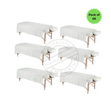 T200 Economy Cotton-Poly Percale Clinic/ Massage Sheet 50"x100" White 6/Pack