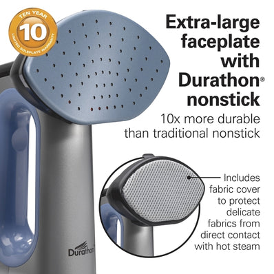 Hamilton Beach Duraton® Nonstick 3-in-1 Steamer/Iron, Digital Mode Selection, 1700 Watts
