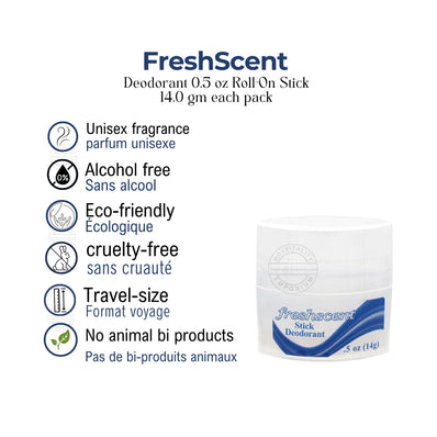 Freshscent™ Deodorant 0.5 oz Roll-On Stick Alcohol Free 14.0 gm (Count 576's/Pack)
