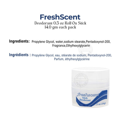 Freshscent™ Deodorant 0.5 oz Roll-On Stick Alcohol Free 14.0 gm (Count 576's/Pack)