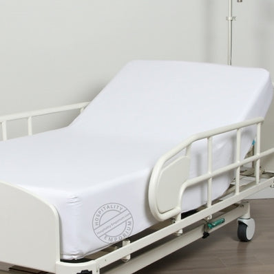 TC-180 FITTED SHEETS Economy "New Era" Import Fabric White FULL sizes Hospitality Beds  Thomaston Mills