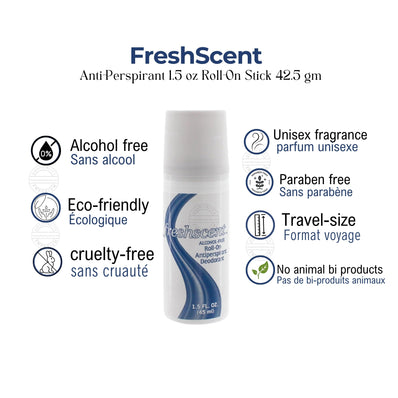 Freshscent™ Anti-Perspirant 1.5 oz Roll-On Stick Alcohol Free 42.5 gm (Count 96's/Pack)