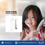 Hair Comb Hotel guest bathroom amenity in White plastic Bag Packing (Count 200's/Pack)