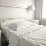 TC-180 FLAT SHEETS Economy "New Era" Import fabric White TWIN sizes for Healthcare Hospitality Beds  Thomaston Mills