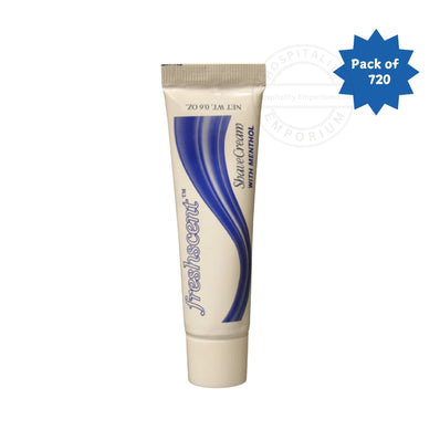 Freshscent™ Brushless Shave Cream 0.6 oz tube 18ml (Count 720's/Pack)