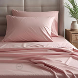 TC-180 FITTED SHEETS percale fabric color Rose size QUEEN Beds Hospitality Thomaston Mills