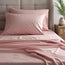 TC-180 FITTED SHEETS percale fabric color Rose size QUEEN Beds Hospitality Thomaston Mills