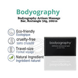 Bodyography Artisan Massage Bar, Rectangle 50g