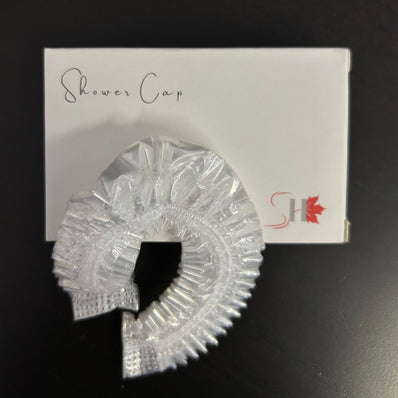 Shower Hair Cap clear Guest Bathroom Amenity in Premium individual Box packing (Count 200's/Pack)