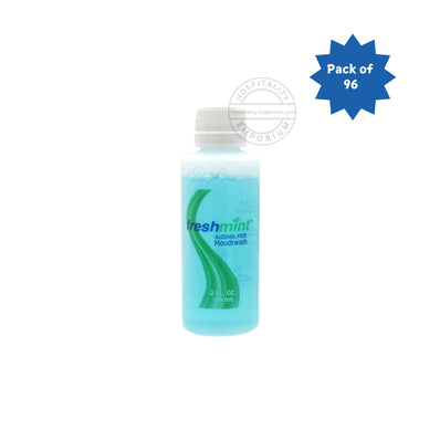 Freshmint® Mouthwash Alcohol Free 2.0 oz clear bottle 59 ml (Count 96's/Pack)