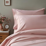 TC-180 FLAT SHEETS percale fabric color Rose FULL size Hospitality Beds  Thomaston Mills