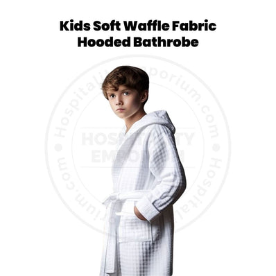 Premium Waffle Weave (100%C) 300GSM Shawl Collar Turkish Bathrobes color NATURAL Size: L/XL 2/Pack