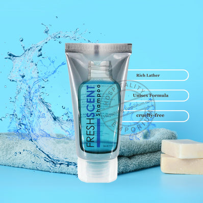 Freshscent™ Shampoo  1.0oz Fragrance Free Hospitality Tube size 30ml (Case 288's/Pack)