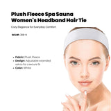 Terry Cotton Spa Sauna Women's Headband with extended Velcro size: Unisex 12/Pack