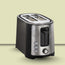 Hamilton Beach Toaster 2 Slice Extra-Wide Slot , Xtra Wide Slots, Toast Boost, Adj. Shade Select, Black/Silver