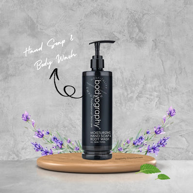 Bodyography Pump Bottle - Moisturizing Hand Soap & Body Wash 13.5oz, 400ML