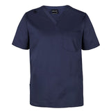 PREM. Scrub TOP SHIRT V-Neck Short Sleeve 1 Chest Pocket Twill Fabric 4.5oz Poplin 65/35 P/C Multi-Color sizes XS-XL 
