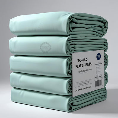 TC-180 FITTED SHEETS percale fabric color Seafoam size TWIN Beds Hospitality  Thomaston Mills