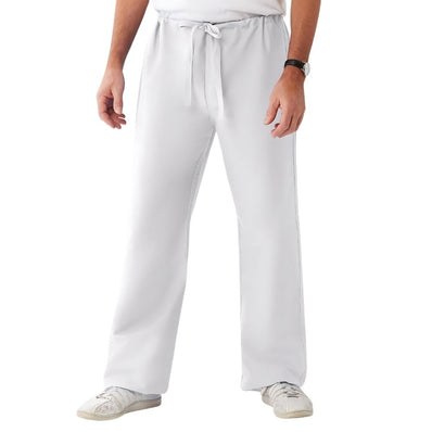 PREM. Scrub BOTTOM PANT Full Elastic Waist and Drawstring 1 Back Pocket Twill Fabric 4.5oz 65/35 P/C Multi-Color sizes XS-XL