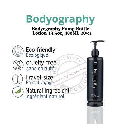Bodyography Pump Bottle - Lotion 13.5oz, 400ML