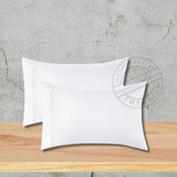 T180 Percale Cotton-Poly Pillow Protector w/8" Flap size 20"x36" KING color White 12/Pack