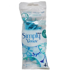 GILLETTE Venus Simply 2Blade 4CT Disposable Razor Aloe