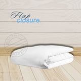 T-250 Prem. Percale Plain Cotton-Poly Duvet Covers FLAP FULL 82"x88" Color: White 2/Pack