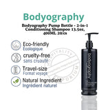 Bodyography Pump Bottle - 2-in-1 Conditioning Shampoo 13.5oz, 400ML