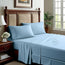 TC-180 FLAT SHEETS percale fabric color Blue QUEEN size Hospitality Bed  Thomaston Mills