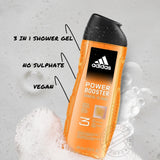 ADIDAS Body wash 3in1 men power booster 250ml Pack of 12