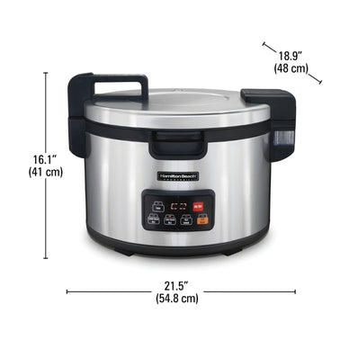 Hamilton Beach Commercial 240V/2500W 90 Cup Rice / Oatmeal Cooker / Warmer (requires special electrical outlet)