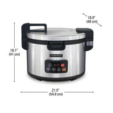 Hamilton Beach Commercial 240V/2500W 90 Cup Rice / Oatmeal Cooker / Warmer (requires special electrical outlet)