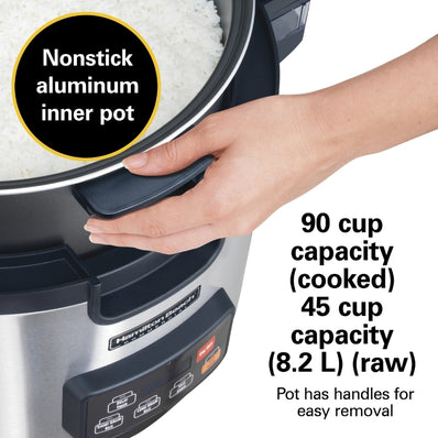 Hamilton Beach Commercial 240V/2500W 90 Cup Rice / Oatmeal Cooker / Warmer (requires special electrical outlet)
