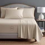 TC-180 FLAT SHEETS percale fabric color Bone KING sizes Hospitality Beds  Thomaston Mills