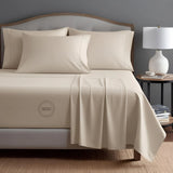 TC-200 FITTED SHEETS Percale Fabric Bone KING size Hospitality Beds  Thomaston Mills
