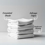 TC-130 FLAT SHEETS fabric heavyweight muslin 3.4oz/ yard crafted White size TWIN 66"x104" for Healthcare  Thomaston Mills