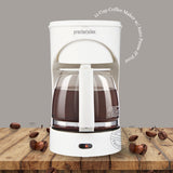 Proctor Silex  Coffee Maker 12 Cup w/ Auto Pause & Pour, Smart Plug Compatible, White