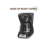 Proctor Silex Coffee Maker 12 Cup Programmable w/ ASO, Black