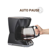 Proctor Silex Coffee Maker 12 Cup Programmable w/ ASO, Black