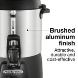 Proctor Silex® Commercial Alum. Urn, 40 cup, one hand dispensing, coffee level indicator