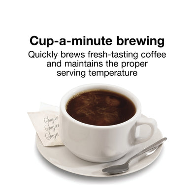 Proctor Silex® Commercial Alum. Urn, 40 cup, one hand dispensing, coffee level indicator