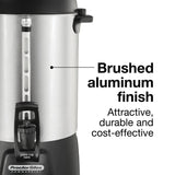 Proctor Silex Commercial, Alum. Urn, 60 cup, one hand dispensing, coffee level indicator