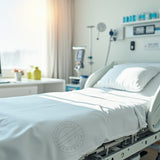 TC-130 FLAT SHEETS fabric heavyweight muslin 3.4oz/ yard crafted White size TWIN 66"x104" for Healthcare  Thomaston Mills