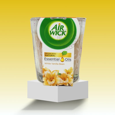AIRWICK candle white vanilla bean Pack 105g of 12