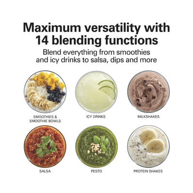 Wave Crusher® Multi-Function Blender, Ice Crushing, Easy Clean, Black/Silver