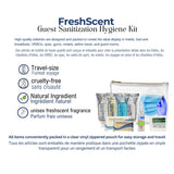 Guest Sanitization Hygiene Kit FreshScent 10 items count in Zipper Vinyl Bag (Count 24's/Pack)
