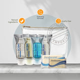 Travel Bath Toiletory Kit FreshScent 6 items count in Zipper Vinyl Bag (Count 24's/Pack)