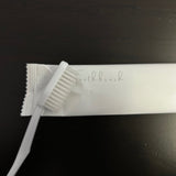 Toothbrush Dental Guest Bathroom Amenity in White Plastic Bags Bulk Economy Packing (Count 200's/Pack)
