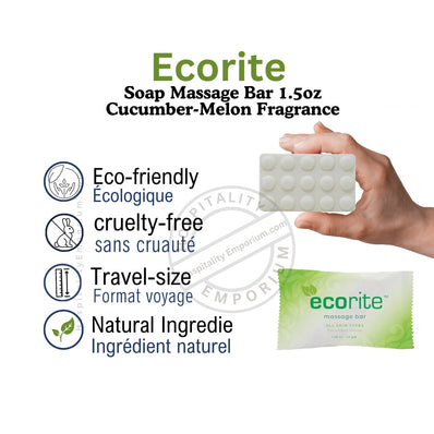 Ecorite Massage Bar, Rectangle 1.5oz, 42g