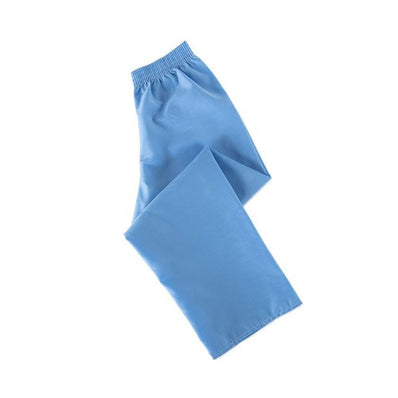 Patient's Pajama Bottom PANT with Elastic Fabric P/C Color Blue